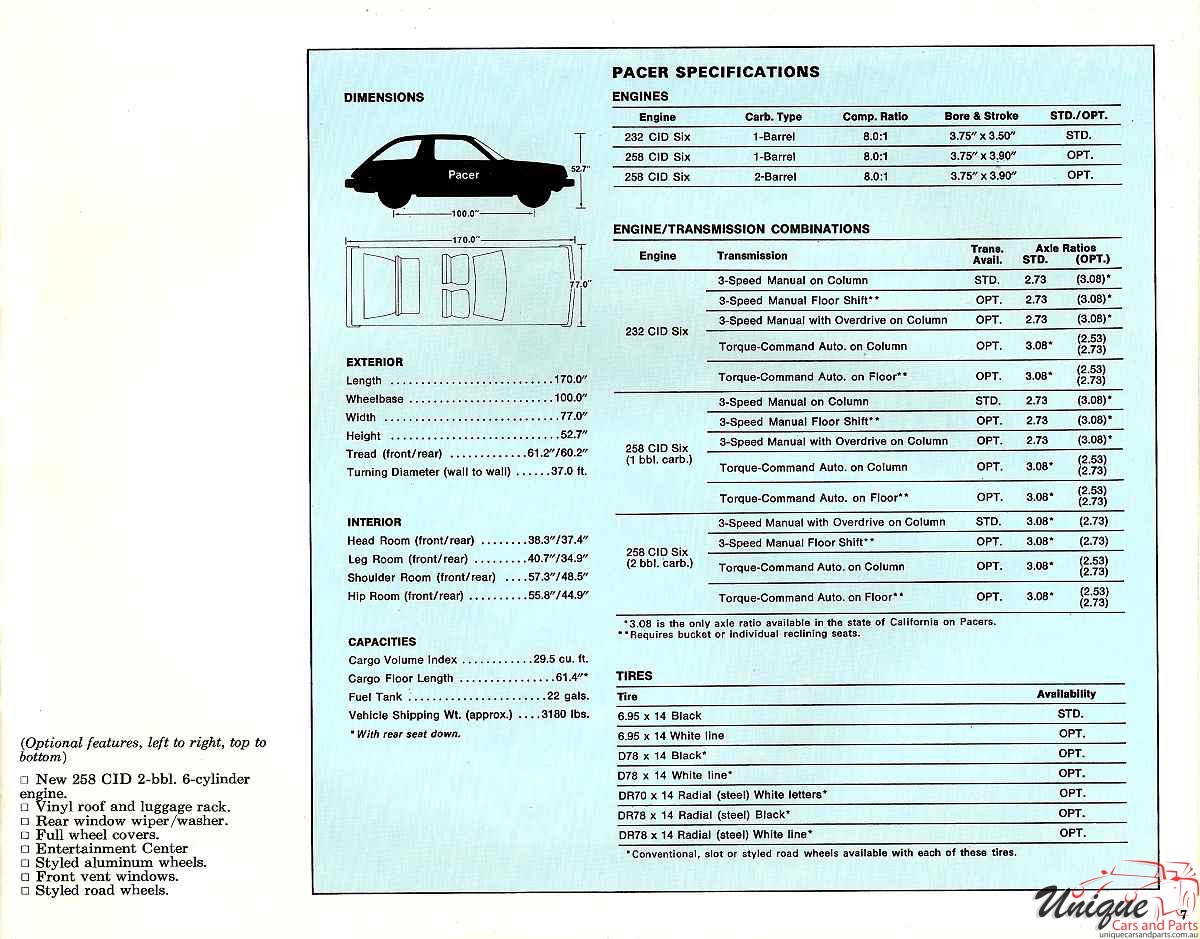 1976 AMC Passenger Cars Brochure Page 31